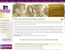 Tablet Screenshot of foothillfamilyshelter.org